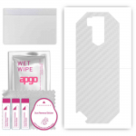 apgo Protective Skin Sticker for the back compatible with Ulefone Armor X5, Wrap Film, Foil, Vinyl - Pattern Transparent Carbon