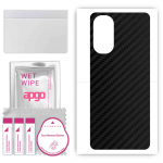 apgo Protective Skin Sticker for the back compatible with Motorola Moto G Stylus, Wrap Film, Foil, Vinyl - Pattern Carbon Black