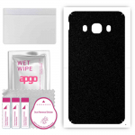 apgo Protective Skin Sticker for the back compatible with Samsung Galaxy J5 (2016), Wrap Film, Foil, Vinyl - Pattern Matte Black