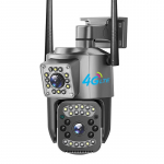 EU CCTV Camera V380 Pro 4K 8MP Wi-Fi 4G SIM kortelė Lauko IP apsaugos kamera Dviejų krypčių skambučio spalvota Night Vision AI WiFi kamera 4MP 4G Camera