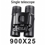 900x25 HD galingi žiūronai 9000M ilgo nuotolio sulankstomas mini teleskopas BAK4 FMC optika, skirta medžioklei, sportui, lauke, stovyklavimui 900x25SMWYRG