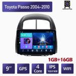 Android 2 Din Car Multimedia Player Toyota Passo 2004-2010 Daihatsu Boon Sirion Subaru Head Unit Stereo Carplay GPS navigacija BT WIFI 2+32GB