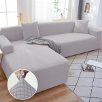 Vienspalviai elastingi sofos užvalkalai svetainei, tamprus užvalkalas fotelis sofos užvalkalas kampas L formos sekcinis sofos apsaugas 1seater 90-140cm 1PC
