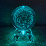 LED kri&scaron;tolo rutulys 3D saulės sistemos planetos kri&scaron;tolinis rutulys stiklo rutulys namų dekoravimas Valentino dienos dovanų papuo&scaron;alas