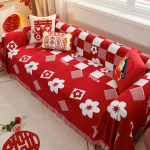Kinijos Raudonas &Scaron;enilinio Audinio Sofa Užvalkalas Audinys Sofa Antklodė Užvalkalas Pilnas Uždengimas Universalus Ku&scaron;etės Rank&scaron;luostis Užvalkalas Apsauga nuo Dulkių Sofa Pagalvėlės Užvalkalas 180x130cm 1pcs
