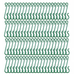 10/200 vnt Kalėdų papuo&scaron;alų kabliukai S formos kalėdiniai kabliukai &bdquo;pasidaryk pats&ldquo; Kalėdų eglutės pakabinimo papuo&scaron;alai kabliukų reikmenys namų vakarėliui 10PCS žalia