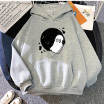 Undertale Game Ghost Print Hoodies Moteri&scaron;ki y2k Madingi mar&scaron;kiniai su gobtuvu ilgomis rankovėmis megztiniai Megztiniai Negabaritiniai unisex drabužiai S