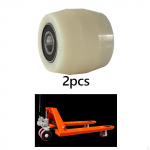 2 vnt. &Scaron;akiniu krautuvų ratai Sunkvežimio apkrova 20 mm skersmens Plok&scaron;čioji juosta Skriemulys su guoliais Nylon Roller Wheel