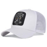 Unisex vasarinė beisbolo kepurė kvėpuojanti tinklinė hip-hop kepuraitė leopardo galva siuvinėjimas medvilninė kepurė Trucker kepurės juoda