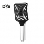 Auk&scaron;to slėgio filtruota du&scaron;o galvutė su rankiniu 4 vandens i&scaron;leidimo režimais, apsaugančiu nuo užsikim&scaron;imo silikono i&scaron;leidimo anga Nesandariu du&scaron;o antgaliu pilka
