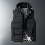 Didelio dydžio rudens žieminės liemenės vyri&scaron;kos sportinės medvilninės aprangos plius vilnos pastorintos striukės vyrų liemenės S