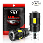 2 vnt W5W T10 LED lemputės Canbus CSP 6000K 168 194 LED projektoriaus objektyvas 5w5 plei&scaron;tinis automobilio vidaus žemėlapis kupoliniai žibintai stovėjimo &scaron;oninis ap&scaron;vietimas, automatinė signalinė lempa