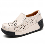 mada Karvė Zom&scaron;a Oda Moteri&scaron;ki Loafers Rudeniniai Moteri&scaron;ki Batai Platforma Batai Moteri&scaron;ki Mokasinai Batai Moteri&scaron;ki vijokliai Slip On 35 smėlis