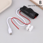 220V į 5V 1A/2A belaidė vaizdo kamera Maitinimo transformatorius Buitinis maitinimo &scaron;altinis Wifi stebėjimo adapteris USB Android tipo prievadas B