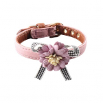 Katės Kaklo Dirželis Reguliuojamas Naminių Gyvūnų Katės &Scaron;uns Peteli&scaron;kė Gėlė Apykaklė Karoliai Naminių Gyvūnų Reikmenys rožinė