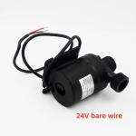 800L/H 5m DC 12V 24V saulės &scaron;epetėlis variklis vandens cirkuliacinis vandens siurblys 24v bare wire