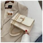 Prekės ženklo dizainerio moteri&scaron;kas kvadratinis pečių krep&scaron;ys Prabangus Crossbody krep&scaron;ys Moteri&scaron;ka grandinėlė Eleganti&scaron;kas dizainerio prekės ženklo krep&scaron;ys 20x6.5x13.5 cm