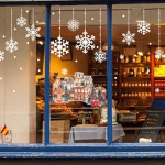 Kalėdų pramogų parko lango lipdukas, Stiklo lipdukas Dekalas Virtuvės ornamentas Statiniu būdu prikimbantis