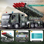 Didelis lydinio prie&scaron;lėktuvinių raketų transporto priemonės žaislas gali paleisti, saugi medžiaga, vaiki&scaron;kas raketų paleidimo įrenginys, 3 metų berniuko simuliacinis tanko modelis, &scaron;auni dovana Eight-round turret 1