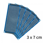 5/10 vnt dvipusė PCB plok&scaron;tė 3 * 7 cm žalia geltona balta raudona mėlyna DIY pagrindinės plok&scaron;tės prototipas PCB universali spausdintinė plok&scaron;tė 5 pcs white
