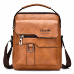 Vyri&scaron;kas žinučių krep&scaron;ys Odinis kryžminis pečių krep&scaron;ys Klasikinis vandeniui atsparus lagaminas Kelioninis krep&scaron;ys ruda