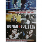 ROMEO + JULIETTE Originalus kino plakatas Vyniotas Mažas formatas 53x40cm Filmo plakatas DICAPRIO mėlyna