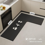 L formos sugeriantis virtuvės kilimėlis &ndash; mink&scaron;tas, atsparus ne&scaron;varumams, lengvai prižiūrimas, diatomito purvo grindų kilimėlis 100x120cm