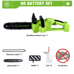 ONEGREEN 6000W 12 colių be&scaron;epetinis elektrinis grandininis pjūklas akumuliatorinis sodo medienos apdirbimo elektrinis įrankis, skirtas Makita 18V akumuliatoriui Without Battery