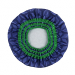 Dubenėlio dangtelis su gėlių lapų spausdinimu Mink&scaron;ta elastinė juosta, medvilnė, plaunama sunki geltona