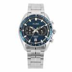 Seiko Alba A4b017x1 Chronografas Tachimetras Vyri&scaron;kas Metalinis Laikrodis A4B017X1
