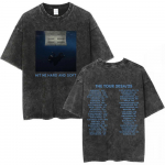 Hit Me Hard and Soft Tour Vintažiniai Skalbimo Mar&scaron;kinėliai Unisex Mada Harajuku Mar&scaron;kinėliai Medvilniniai Kasdieniai Laisvi Trumpomis Rankovėmis S