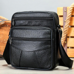 Naujas Natūralios Odos Vyri&scaron;kas Vertikalus Krep&scaron;ys per Petį I&scaron; Auk&scaron;čiausios Kokybės Odos Kasdienis Krep&scaron;ys per Petį su Reguliuojamu Dirželiu Verslo Keliautojui Odinis Vyri&scaron;kas Krep&scaron;ys per Petį 16*5*19cm