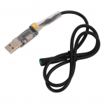 Elektrinio dviračio USB programavimo kabelis Plastikinis 5 kontaktų moteri&scaron;kas USB2.0 ki&scaron;tukas Vidurinio variklio programavimas