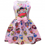 Vaiki&scaron;ka mergaičių anime animacinio elfo ra&scaron;to berankovė su kaspinu kasdienė vakarėlio princesės suknelė 130cm