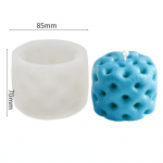 Kūrybinga apvali sofos kėdutė žvakė silikoninė forma DIY 3D cilindrinė korio aromatinio muilo žvakių gamyba dovanos amatas namų dekoras 1pc