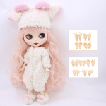 ICY DBS Blyth lėlė &Scaron;arnyrinis kūnas 30CM BJD Drabužiai Batai Rankų rinkinys Madingos lėlės mergaitės dovana full set with hands oranžinė