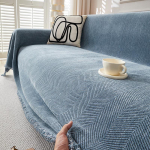 Modernus vienspalvis sofos užvalkalas: Universalus, Visų sezonų, Apsaugas nuo įbrėžimų užvalkalas ir pledas 180x260cm (Two-Seater)