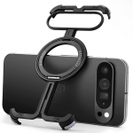 Prabangus metalinis rėmelis Magsafe telefono dėklas Google Pixel 8 9 Pro XL 9pro, aliuminio lydinio be rėmelio magnetinis laikiklis, smūgiams atsparus dangtelis For Pixel 9 Pro XL juoda