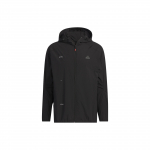 Adidas Lengva sportinė vienspalvė striukė su gobtuvu vyrams Striukės Juoda IA8135 XL