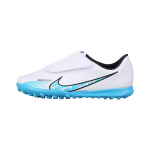 Nike Mercurial Vapor 15 Jr. Club TF vaiki&scaron;ki futbolo bateliai su apvaliu priekiu ir lipukais Vaikams Snieglentininkų bateliai Mėlyni Balti DJ5966-146 27