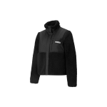 Puma Sherpa Retro Color Block Faux Shearling Stand Collar Striukė Moteri&scaron;ka striukė juoda 846362-01 M