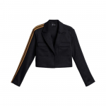 Adidas X Ivy Park Beyonc&eacute; Bendradarbiavimo Dryžuotas Laisvalaikio Trumpas Kostiumas Moteri&scaron;ki Kostiumai Juodas GP4707 XS