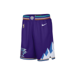 Nike Utah Jazz SW Fan Edition 22-23 Sezono Logotipo Ženklelis Klasikiniai Sportiniai Krep&scaron;inio &Scaron;ortai Vyri&scaron;ki &scaron;ortai Violetiniai DZ9055-504 L