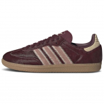Adidas Samba OG Pony Hair Pack - Bordo spalvos Moteri&scaron;ki sportbačiai Raudoni Smėlio-Stratos &Scaron;ilti-Moliniai JP5330 38⅔