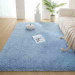 Tankus Pliu&scaron;inis Kilimas Svetainei Pūkuotas &Scaron;iltas Aksominis Kilimas Miegamajam Vienspalvis Grindų Kilimėlis Neslystantis Plaunamas 120x160cm