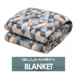 GLUHWEIN elektromagnetinių bangų saugus vandeniu plaunamas elektrinis pledas 220V 140W - 135 x 180 cm
