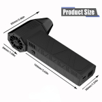 52+M/S Didelio Greičio Oro Pūstuvas Galingas Pūstuvas Turbo su LED &Scaron;viesa Kompiuterio Klaviatūros Valiklis 143x93x39mm black