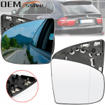 Skirta Bmw X5 X6 E70 E71 E72 2007-2014 Porai vairuotojo keleivio durelių &scaron;oninio sparno veidrodžio stiklas &scaron;ildomas 51167174981 51167174982 Right