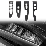 LHD! Skirta &bdquo;Kia Sorento MQ4 2022 2023 Carbon Fiber Look&ldquo; lango jungiklio pakėlimo mygtukas Dangčio apdaila ABS plastikiniai automobilių priedai