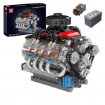 Mod&egrave;le de moteur V8 Mould King, 487 pi&egrave;ces, emballage de bo&icirc;te dorigine